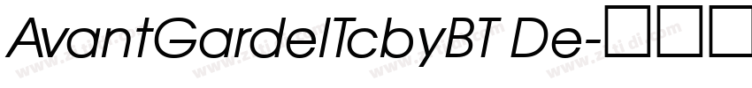 AvantGardelTcbyBT De字体转换